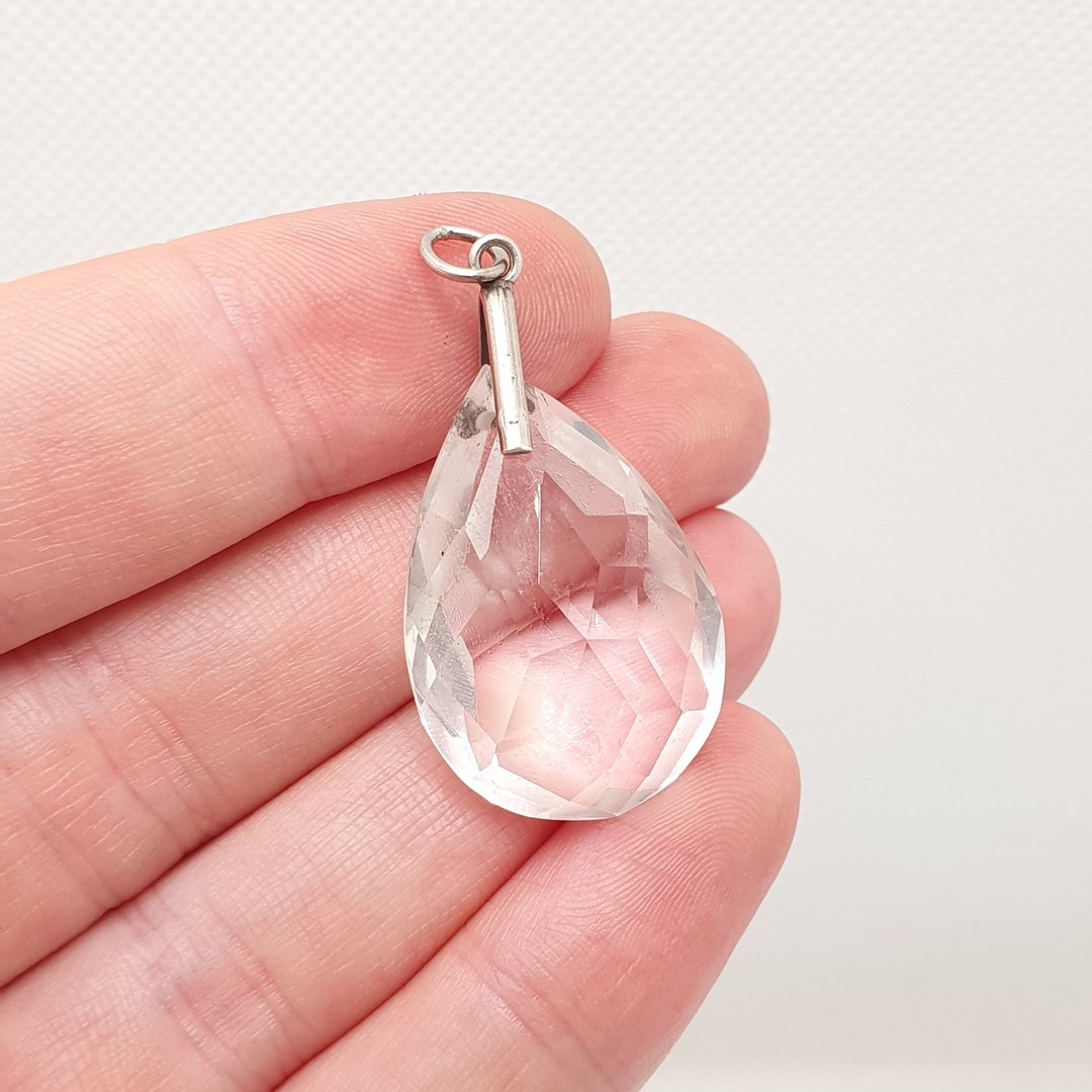 アンティーク＊ペンダントどんぐりロッククリスタルビクトリア時代