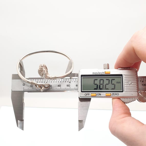 Antique Victorian Solid Silver Snake Bangle Brace… - image 9