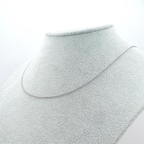 Antique Solid Silver Cable Link Chain Necklace Ov… - image 3