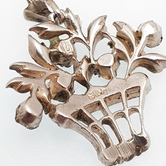 Antique Solid Silver Paste Giardinetti Pendant Ne… - image 6