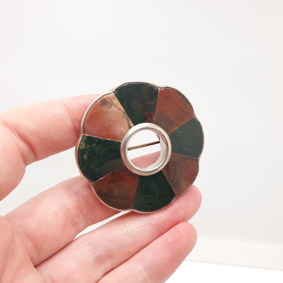 Antique Victorian Solid Silver Scottish Brooch Pi… - image 4