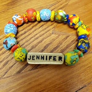 Personalized beaded bracelet ( Jennifer)
