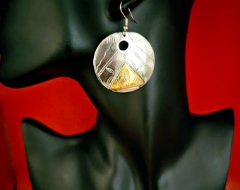 Handmade Tuareg Silver Ankh Earrings