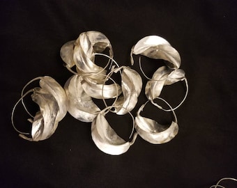 Medium fulani Earrings (wholesale a dozen) silver