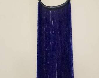 Blue beaded necklace