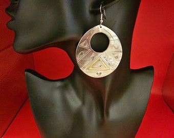 Handmade Tuareg Silver Earrings