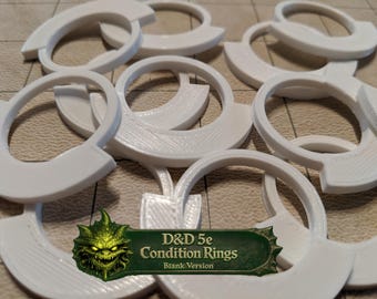 Blank Zustandsringe / Status Marker für Dungeons And Dragons 5e (DnD) & Pathfinder