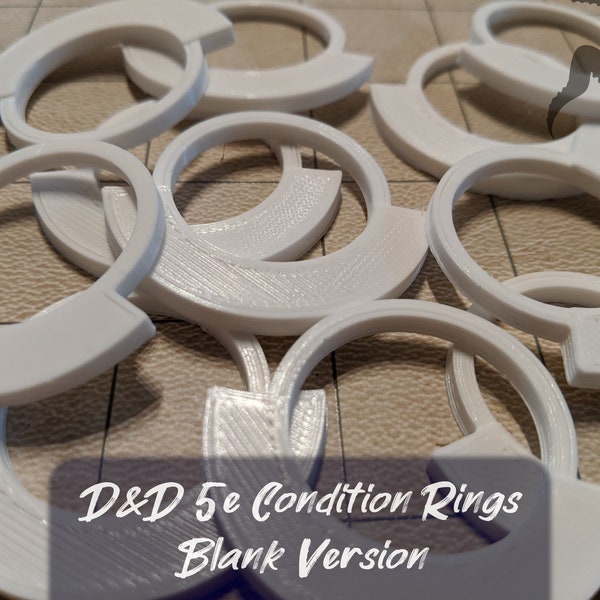 Blank Condition Rings / Status Effect Markers For Dungeons And Dragons 5e (DnD) & Pathfinder