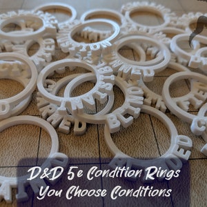 Condition Rings / Status Effect Markers For Dungeons And Dragons 5e (DnD) & Pathfinder