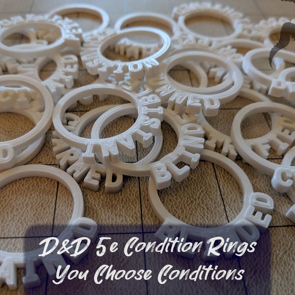 Condition Rings / Status Effect Markers For Dungeons And Dragons 5e (DnD) & Pathfinder