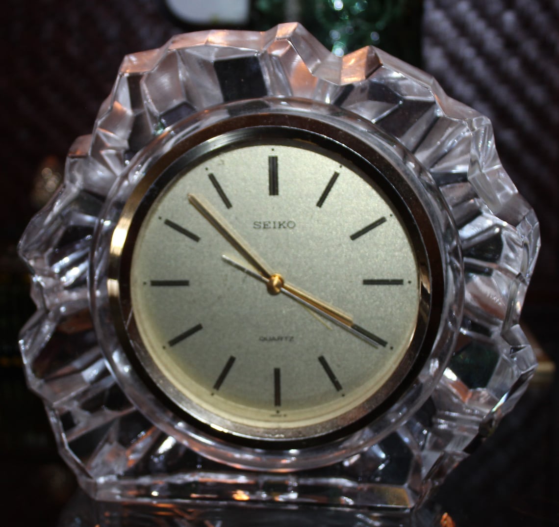 Seiko Quartz Clock W/japanese Movement Etsy