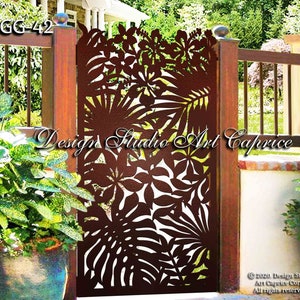 Custom Metal Entry Gate / Artistic & Unique Design / Made-to-order / Laser Cutting (42)