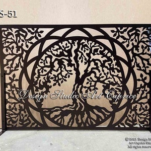 Fireplace Screens / Home Decor / Personilized / Tree of Life / Laser Cut Metal Art / FS-51