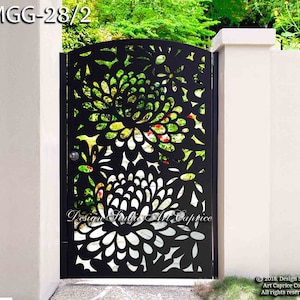 Custom Metal Entry Gate / Artistic & Unique Design / Made-to-order / Laser Cutting (28)