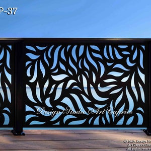Metal Railing Panel / Deck Railing / Stair Railing  / Custom Order | Outdoor or Indoor (37)
