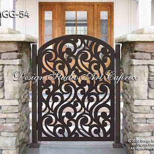 Custom Metal Entry Gate / Artistic & Unique Design / Made-to-order / Laser Cutting (54)
