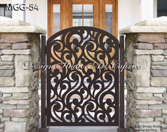 Custom Metal Entry Gate / Artistic & Unique Design / Made-to-order / Laser Cutting (54)