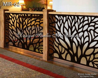 Modern Interior Railings/ Staircase Decorative Panel Inserts/ Metal Balusters/Custom Made/Outdoor or Indoor (62)