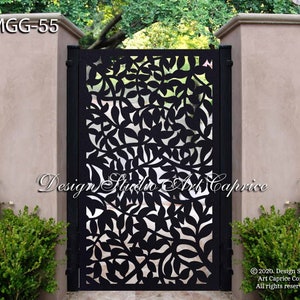 Custom Metal Entry Gate / Artistic & Unique Design / Made-to-order / Laser Cutting (55)