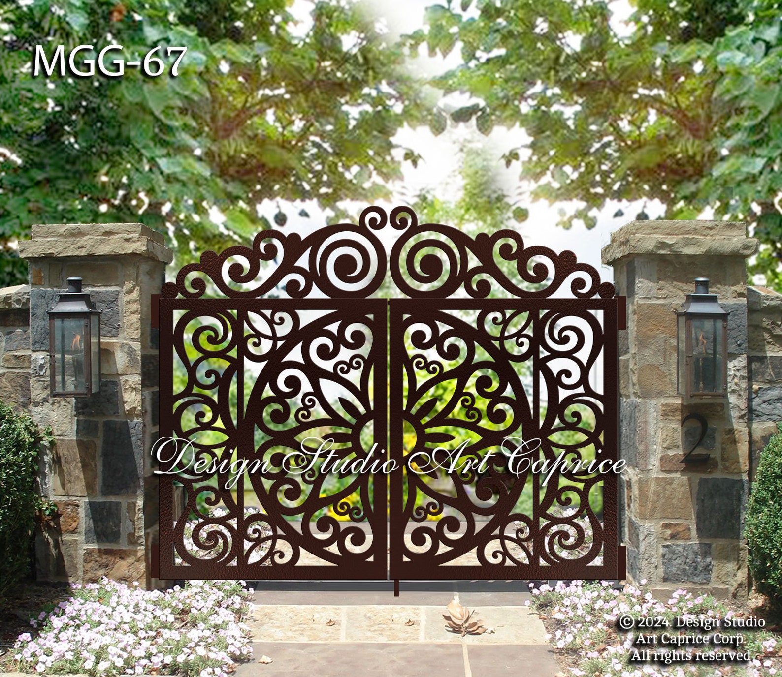 Custom Entry Gate Inserts Custom Metal Entry Gate / Artistic & Unique Design / Made-to-order ...