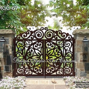 Custom Metal Entry Gate / Artistic & Unique Design / Made-to-order / Laser Cutting (67)