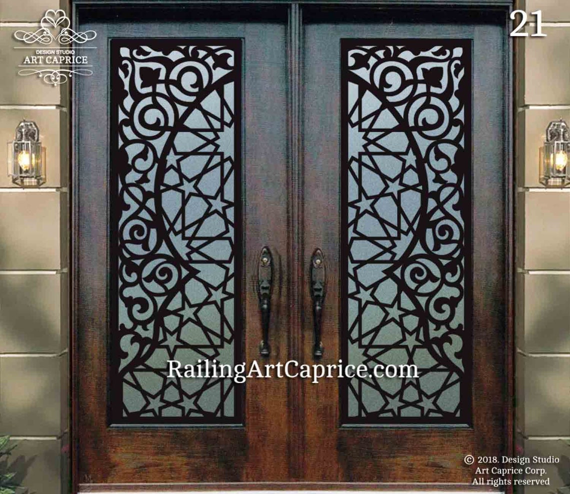 Entry Door Grill/french Doors Grill/ Security Window Metal Etsy