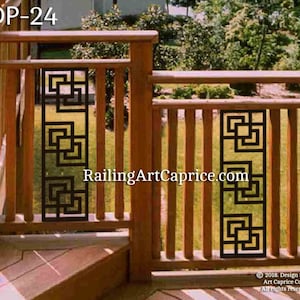 Metal Railing Panel | Balcony Insert | Deck Panel |  Screen | Fence | Custom Order | Outdoor or Indoor (24)