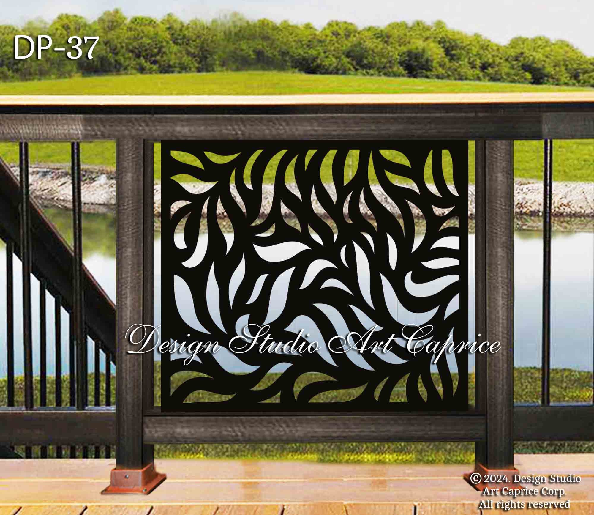 Metal Panel Design Railing Metal Railing Panel / Deck Railing / Stair Railing / Custom Order ...