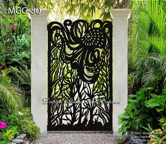 Sea Theme, Octopus / Custom Metal Entry Gate / Artistic & Unique