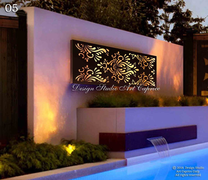 Metal Laser Cut Screen Light Box Sculpture Decor Wall Art Home Illumination Outdoor Or Indoor 05