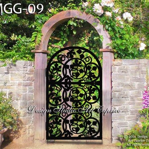 Custom Metal Entry Gate / Artistic & Unique Design / Made-to-order / Laser Cutting (09)