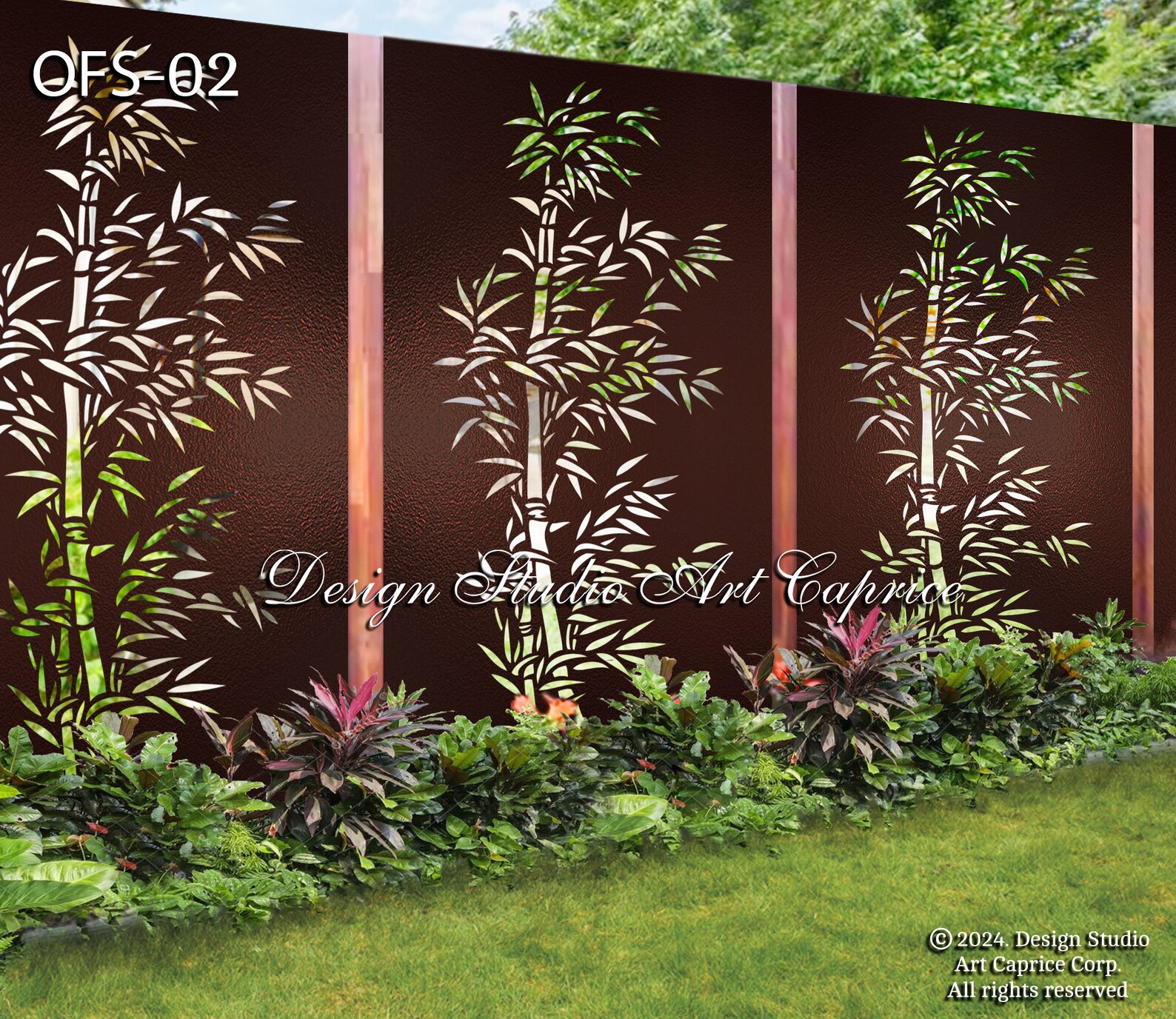 Metal Privacy Screen | Fence | Decorative Panel | Wall Art | Outdoor or ...