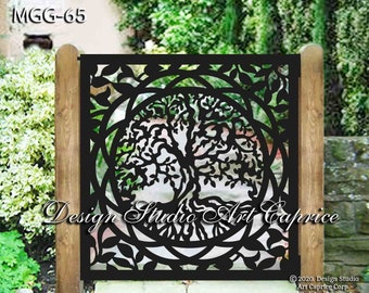 Custom Metal Entry Gate / Artistic & Unique Design / Made-to-order / Laser Cutting (65)