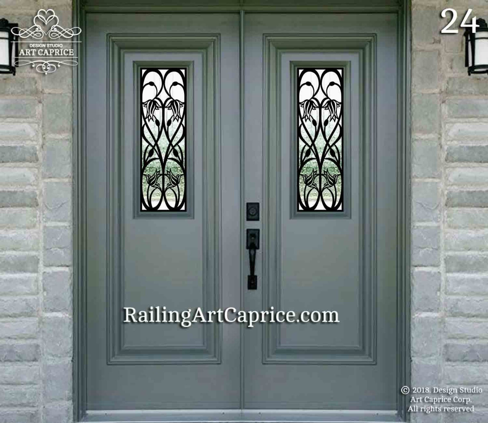 Entry Door Grill/french Doors Grill/ Security Window Metal Etsy