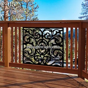 Metal Railing Panel | Balcony Insert | Deck Panel | Staircase Design ...