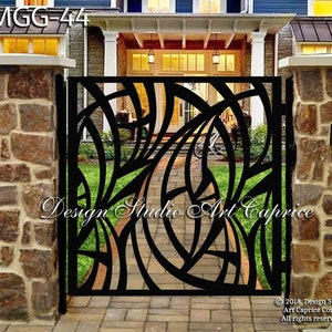 Custom Metal Entry Gate / Artistic & Unique Design / Made-to-order / Laser Cutting (44)