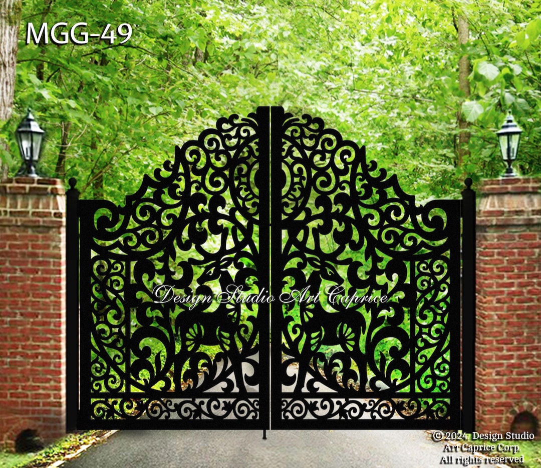 Deers Custom Metal Entry Gate / Artistic & Unique Design / Made-to ...