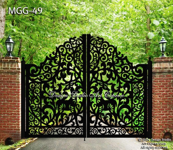 Deers Custom Metal Entry Gate / Artistic & Unique Design / Made-to