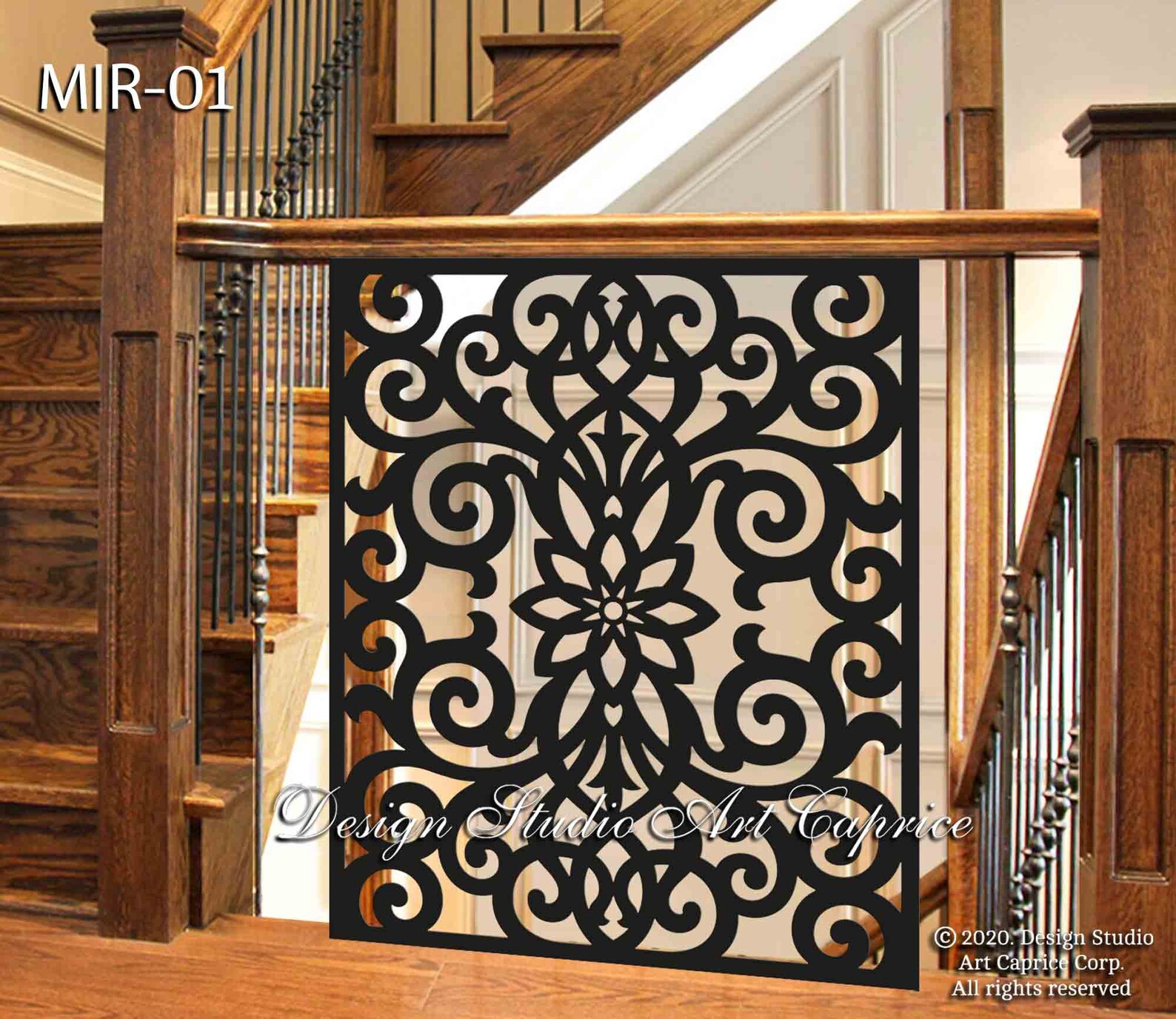 Decorative Railing Inserts Modern Interior Railing / Decorative Panel Inserts / Custom Made ...