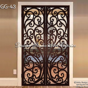 Custom Indoor Metal Door Gate / Artistic & Unique Design / Made-to-order / Laser Cutting (43)