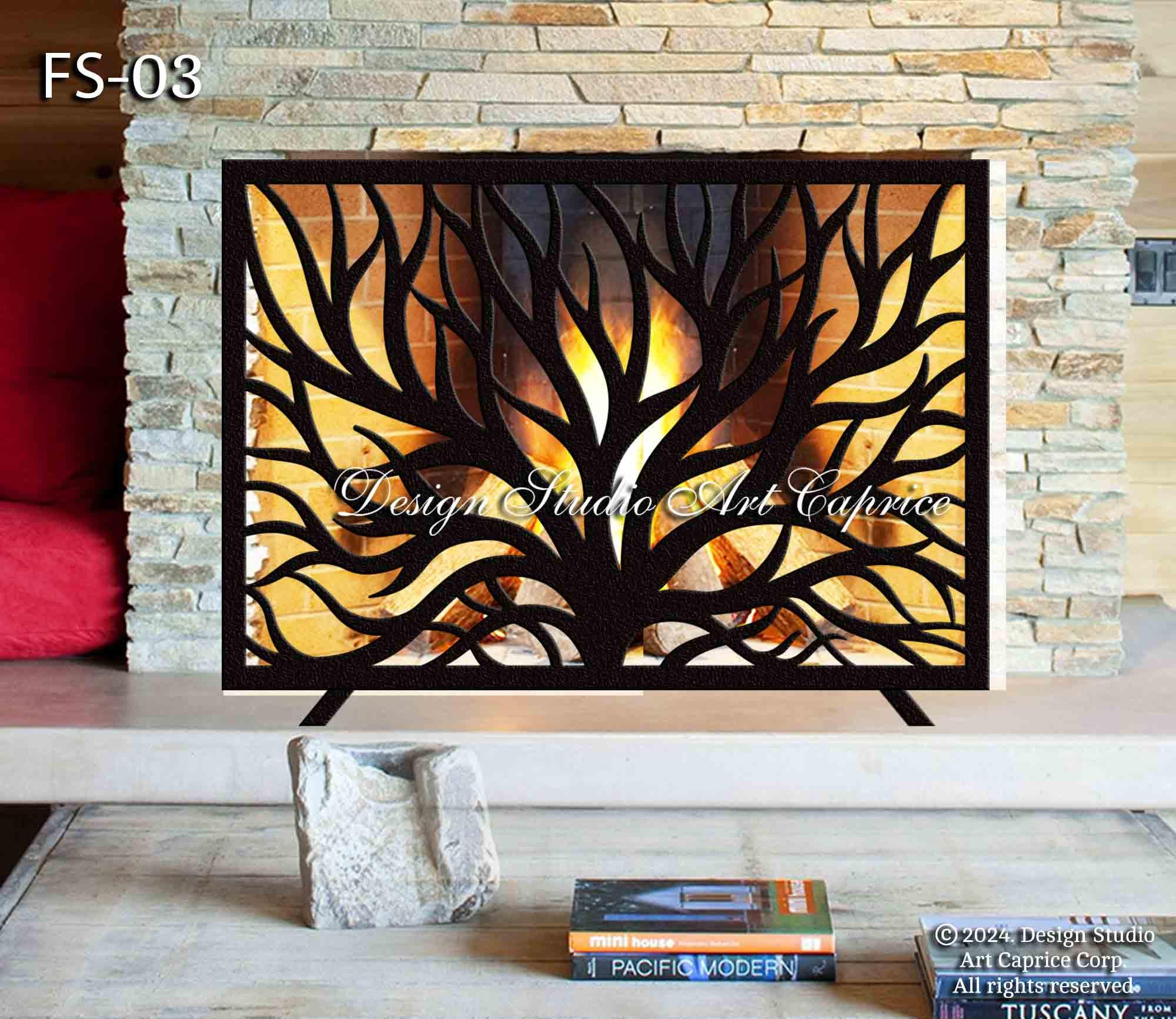 Decorative Fireplace Screen for Electric /gas Fireplace / Unique