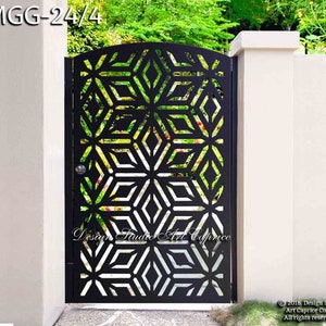 Custom Metal Entry Gate / Artistic & Unique Design / Made-to-order / Laser Cutting (24)