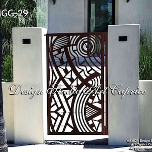 Custom Metal Entry Gate / Artistic & Unique Design / Made-to-order / Laser Cutting (29)