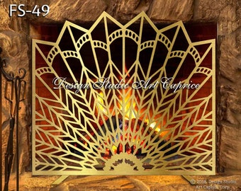 Fireplace Screens | Mild Steel and Laser Cut Metal Art | FS-49