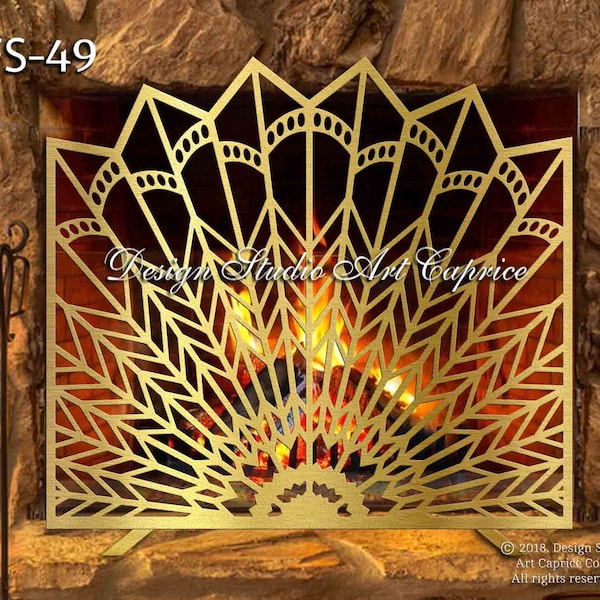 Fireplace Screens | Mild Steel and Laser Cut Metal Art | FS-49