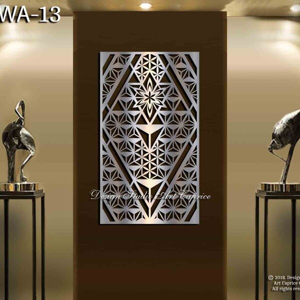 3d Metal Wall Art Etsy
