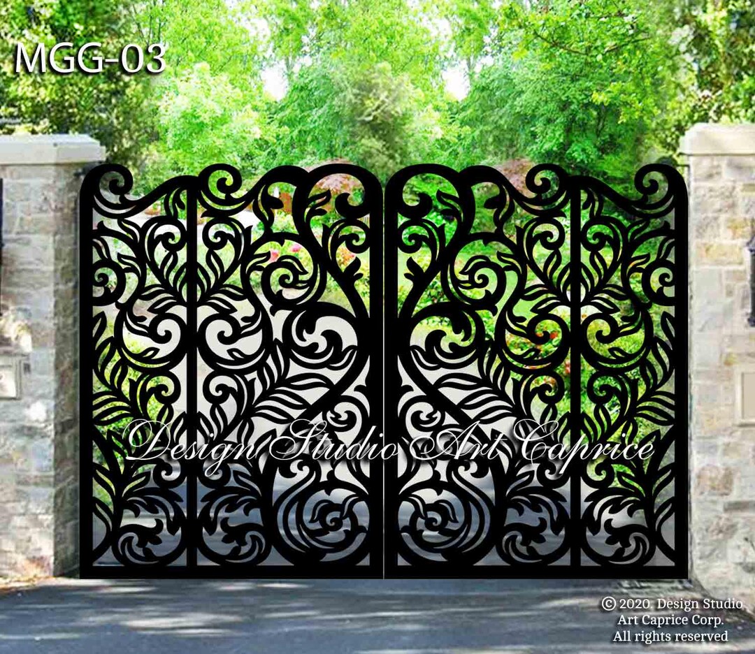 Custom Metal Entry Gate / Artistic & Unique Design / Made-to-order ...