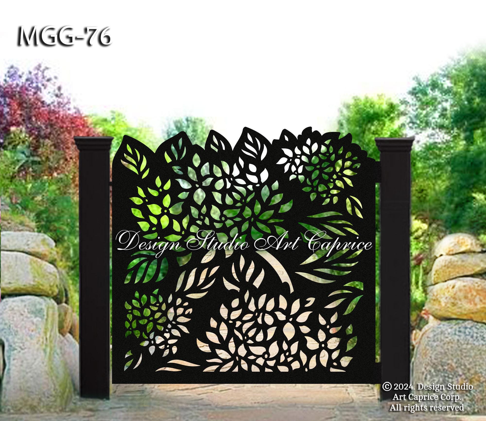 Mums Flowers / Custom Metal Entry Gate / Artistic & Unique Design ...