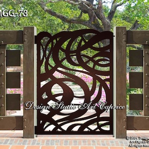 Custom Metal Entry Gate / Artistic & Unique Design / Made-to-order / Laser Cutting (73)