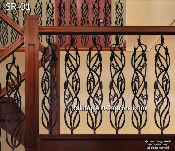 Modern Interior Railings Staircase Decorative Panel Inserts Metal Balusters Metal Pickets Custom Made Outdoor Or Indoor 01